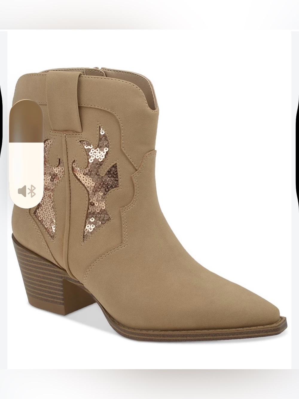 Wild Pair Lucie Western Booties Sand
Nubuck size 5M